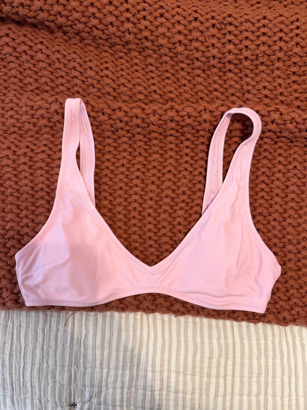Aerie Light Pink Bikini Top